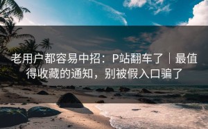 老用户都容易中招：P站翻车了｜最值得收藏的通知，别被假入口骗了