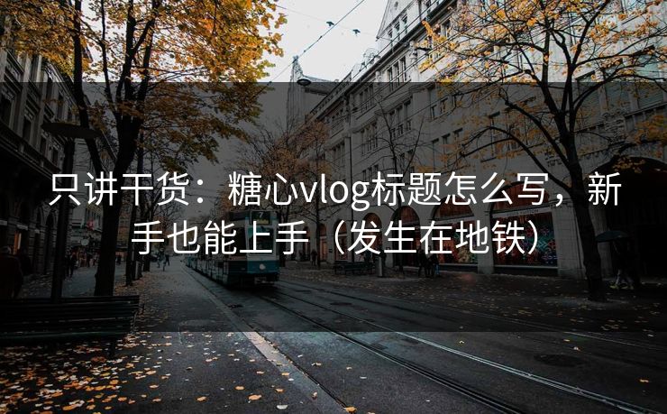 只讲干货:糖心vlog标题怎么写,新手也能上手(发生在地铁) 只讲干货:糖心vlog标题怎么写,新手也能上手(发生在地铁)